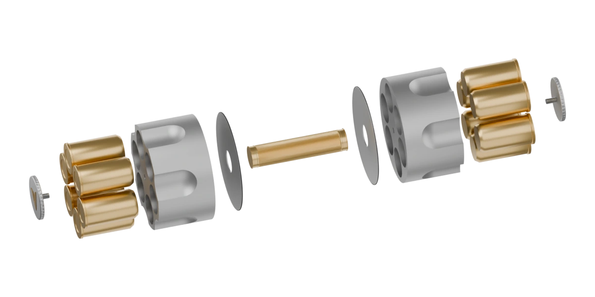 Exploded view of the VELORA mechanism